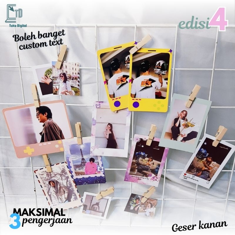 CETAK FOTO POLAROID - CETAK FOTO 5X5 - CETAK FOTO 4X5 - CETAK FOTO 3X4 -  GLOSSY PHOTO PAPER CUSTOM 