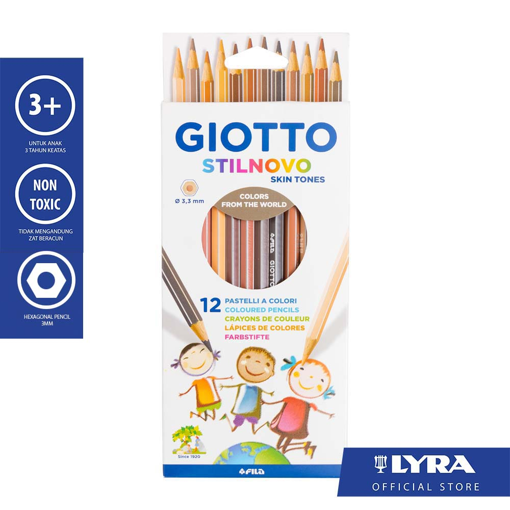 

Giotto Stilnovo Skin Tones Pensil Warna Kulit 1 Set Isi 12 Warna / Pensil Warna Lengkap | 257400