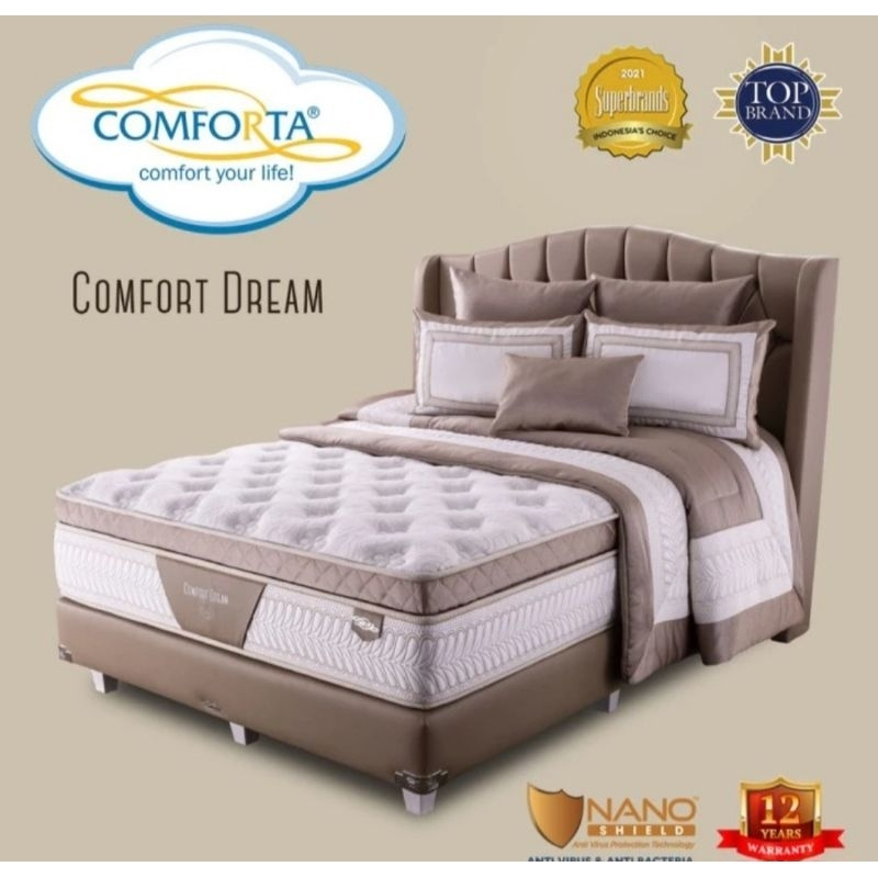 Springbed 120x200 COMFORTA DREAM kasur LATEX premium Matras aja