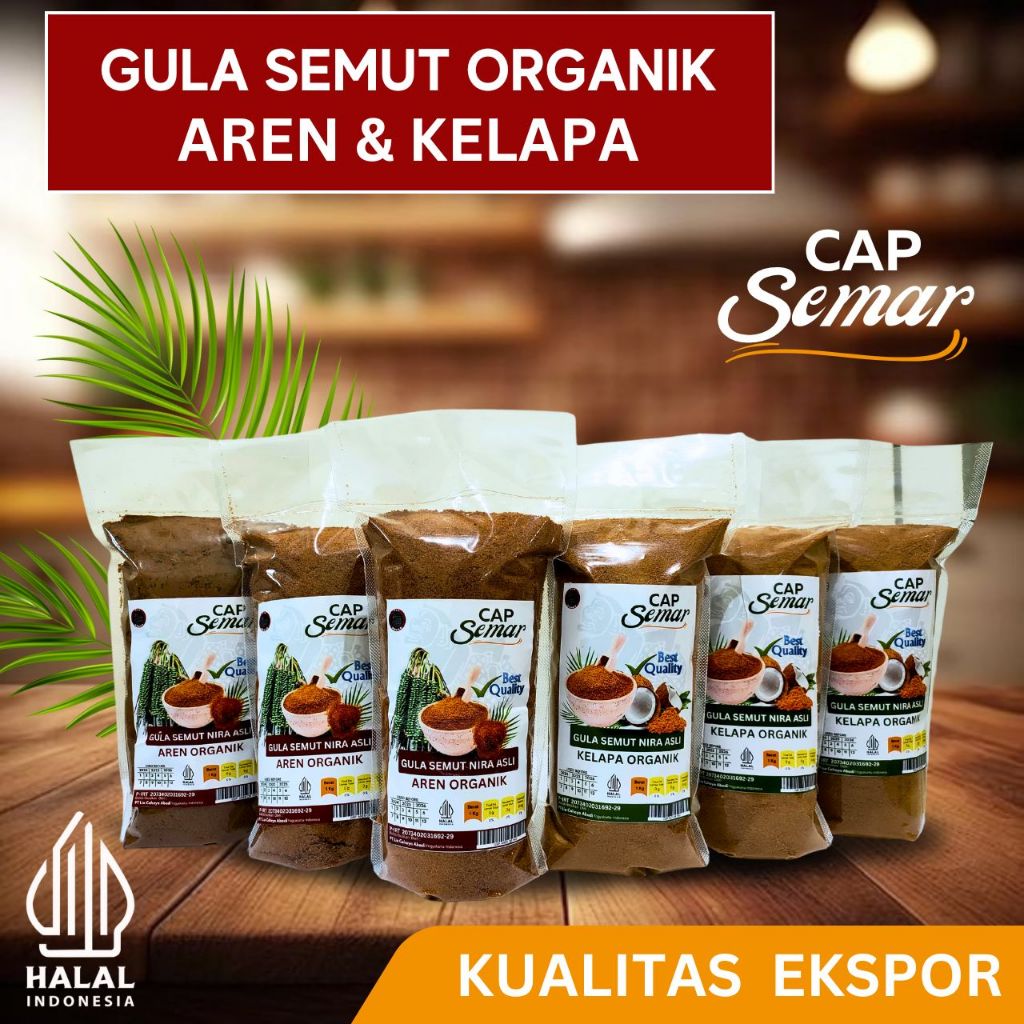 

Gula Aren & Kelapa Asli Semut Bubuk Palm Sugar 1 Kg 1000 Gram | Gula Semut Gula Sehat Kualitas EKspor