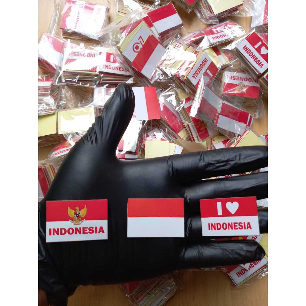 

Sticker Pipi Merah PUTIH HUT INDONESIA | Tempelan Pipi Bendera INDONESIA SATUAN