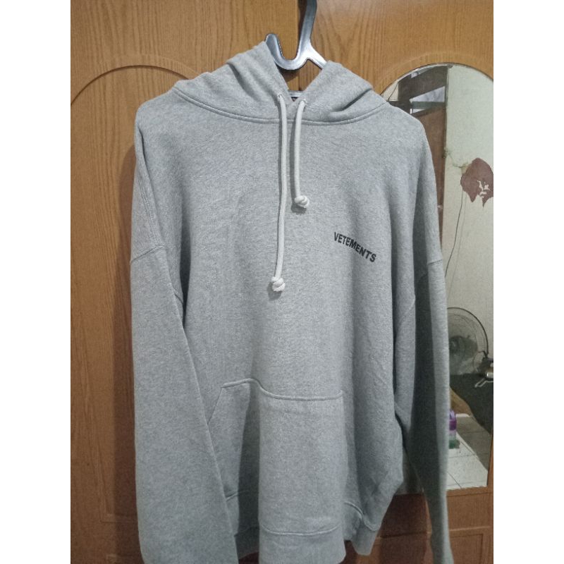 vetements Hoodie Grey