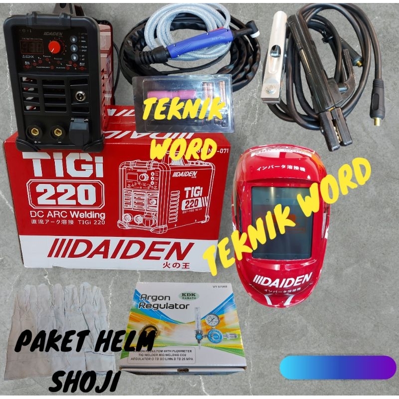 MESIN LAS ARGON DAIDEN TIGI TIG 220 / INVERTER LAS DAIDEN TIG 220 ARGON