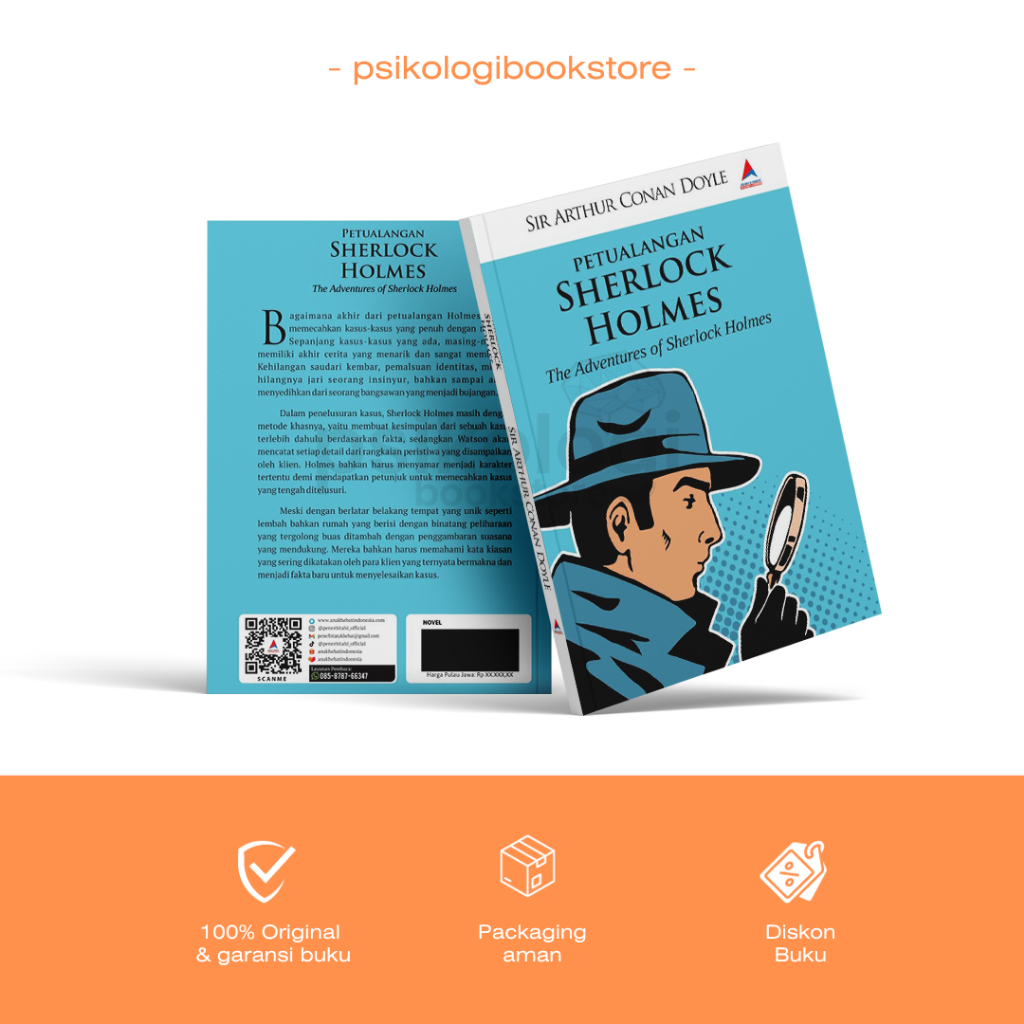 Novel Petualangan Sherlock Holmes : The adventures of Sherlock Holmes