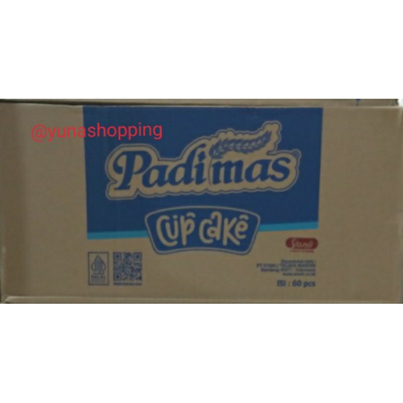 

Padimas cup cake rasa stroberi 1 karton isi 60 pc @45g