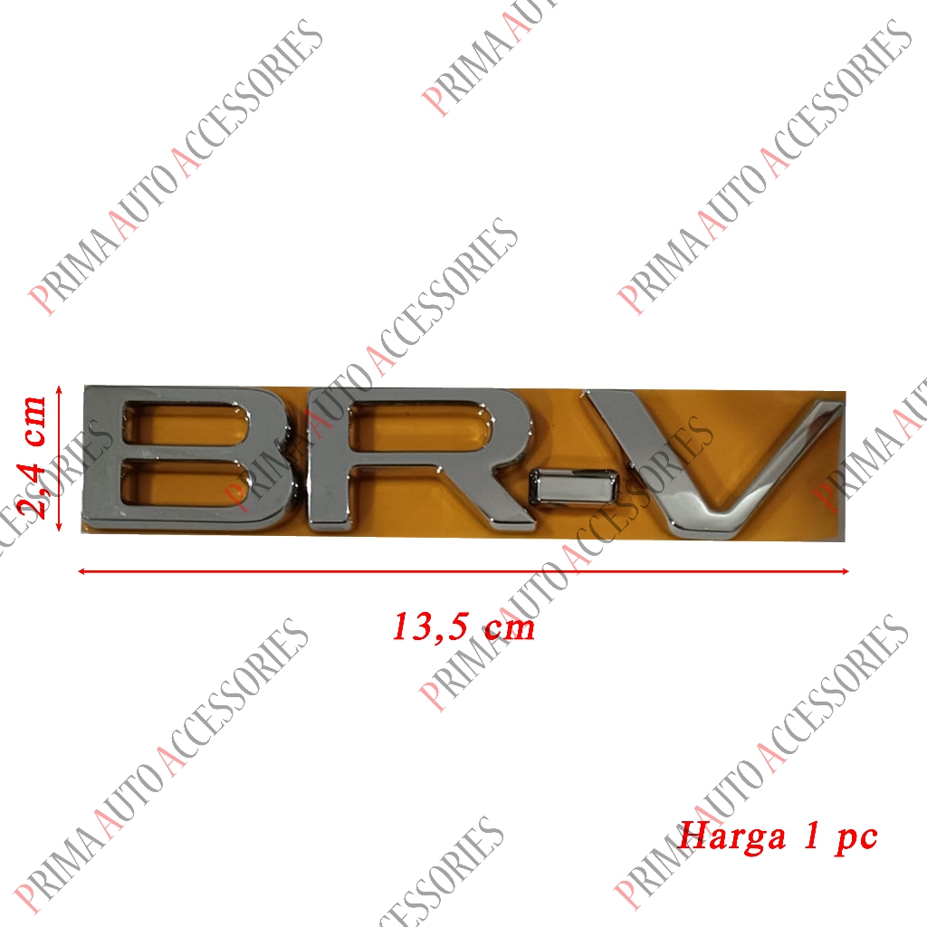 Emblem Bagasi Mobil Tulisan BRV New / Tegak Mobil BRV bagasi 2022 UP