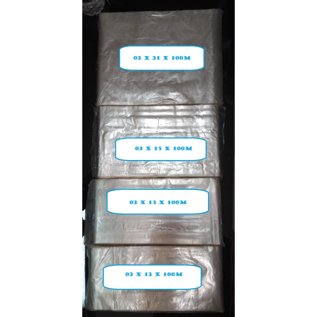 Plastik Roll / Plastik PP Bening Lebar 7cm , 8cm , 9cm Ketebalan 02