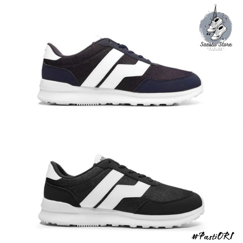 PIERO CITY CORE DENIM BIG LOGO || Sepatu Kasual, Kerja, Nongkrong, Sekolah