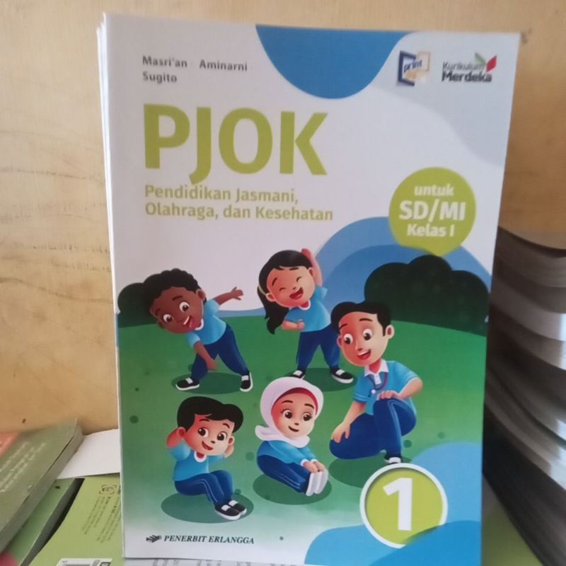 pjok kelas 1 sd erlangga kurikulum merdeka