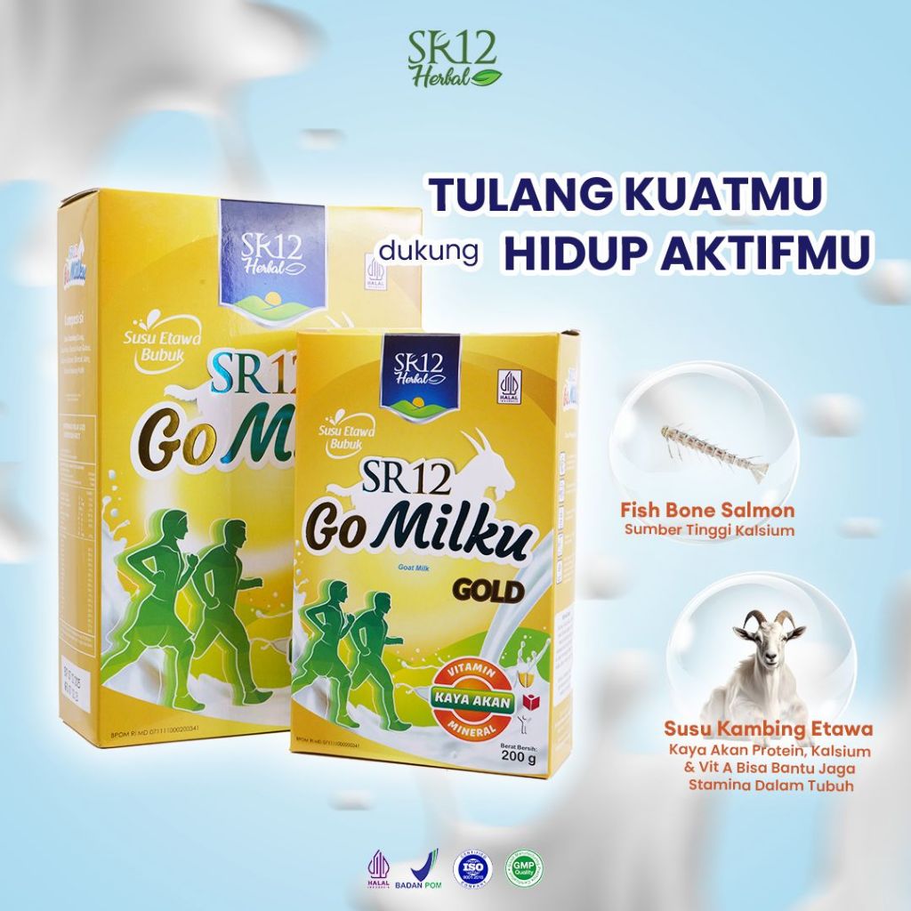 

SR12 GoMilku Gold 600 gr Susu Kambing Etawa Bubuk Untuk Kesehatan Tinggi Kalsium Bebas Gula Membantu Mengurangi Nyeri Sendi Asam Urat Osteoporosis Hipertensi Diabetes - BSGSR023