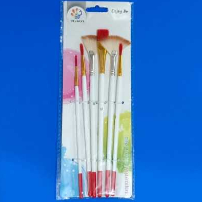 

KUAS LUKIS CAT ACRYLIC/OILS/WATER COLORS SET 6 ( kipascampur )