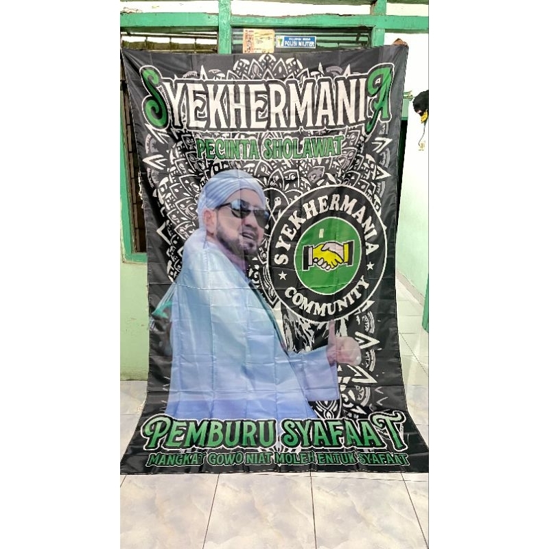 [ Ready Stok ] Bendera Syekhermania uk 250x150cm dan 200x300cm