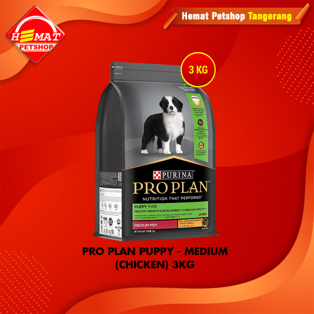 Pro Plan Medium Puppy Breed Optistart 3 Kg Makanan Anjing Proplan 3 Kg