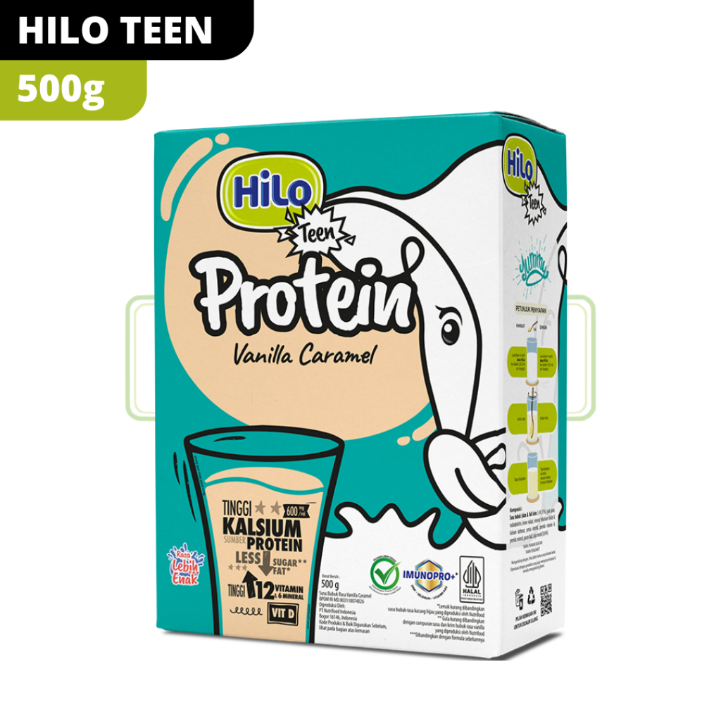 

HiLo Teen Vanilla Caramel 500g - Susu Tinggi Kalsium Lebih Rendah Lemak