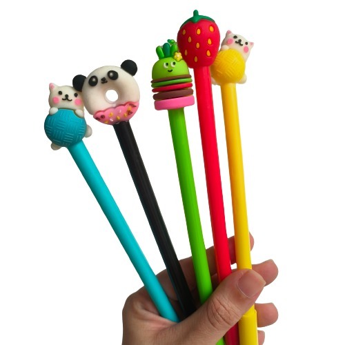 

Pulpen Gel Fancy Karakter Kepala Lucu Unicorn Bunny Cat