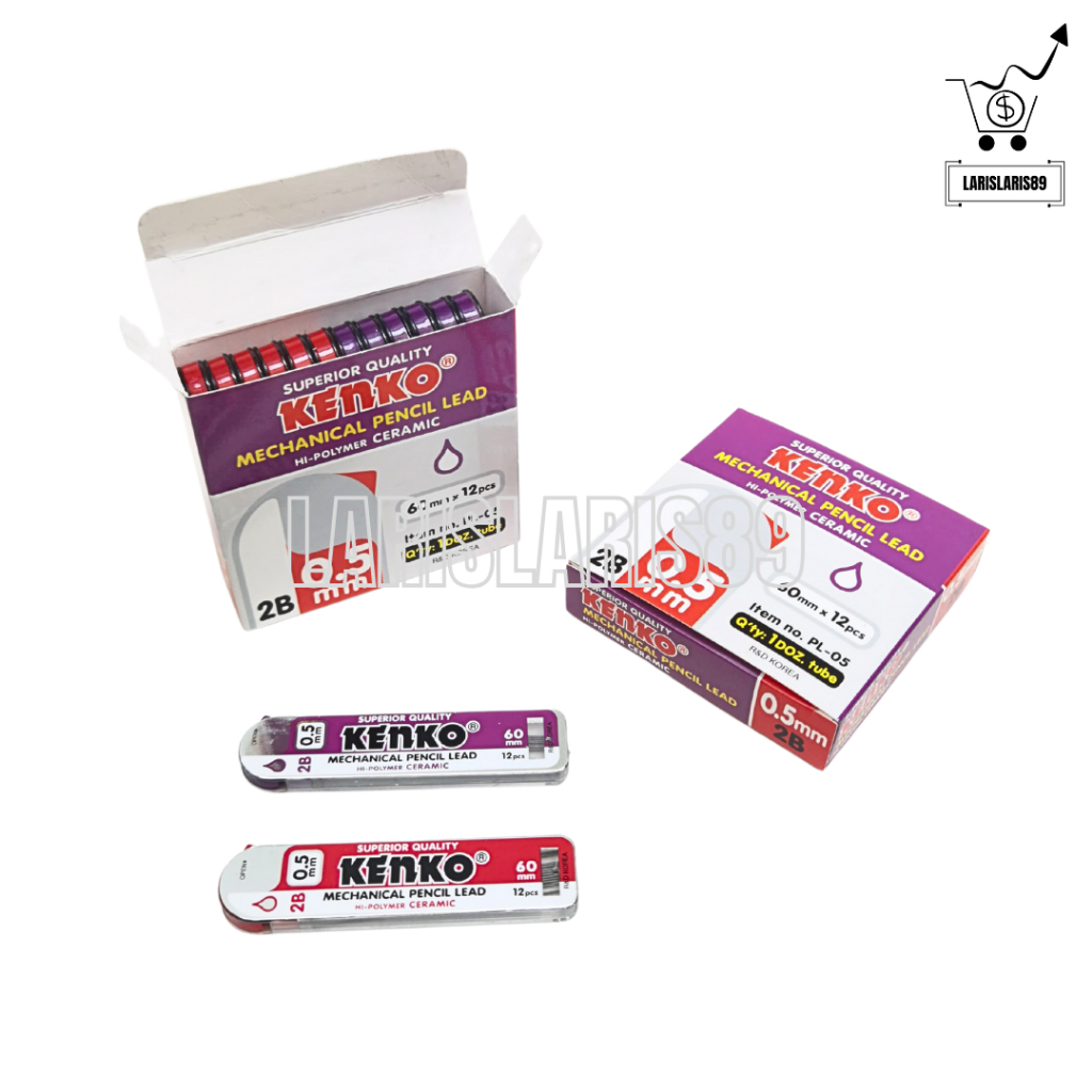 

Isi Pensil Mekanik - Kenko Pencil Lead 2B PL-05 (0.5 mm x 60 mm)