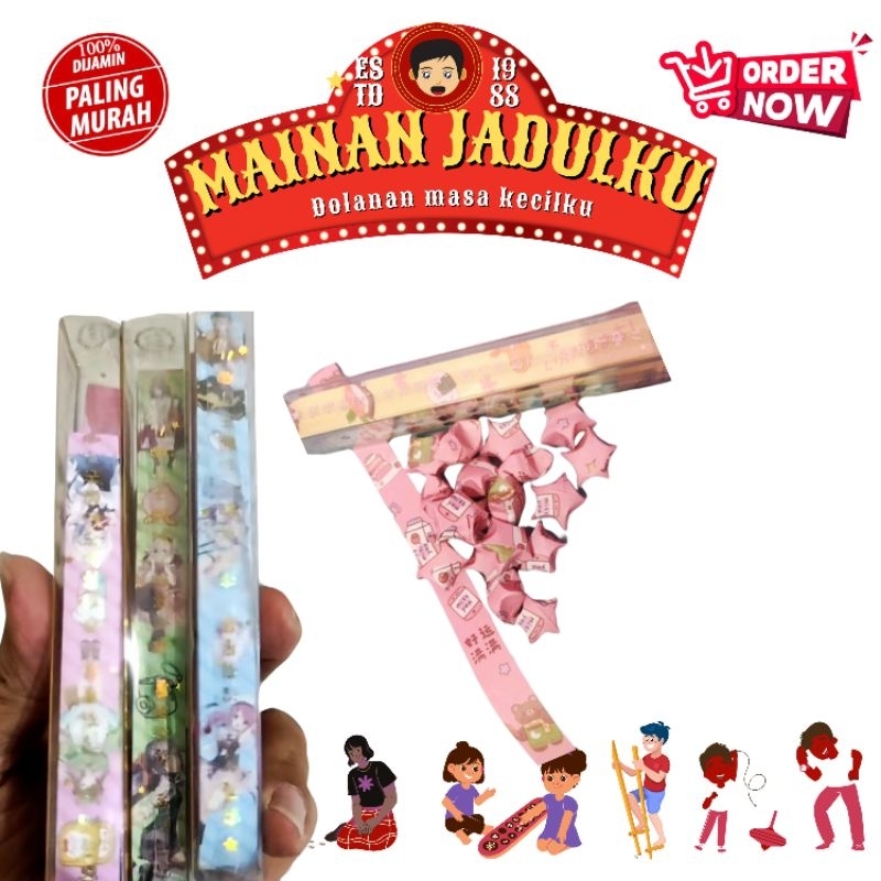 

Origami stars paper isi 40 kertas origami