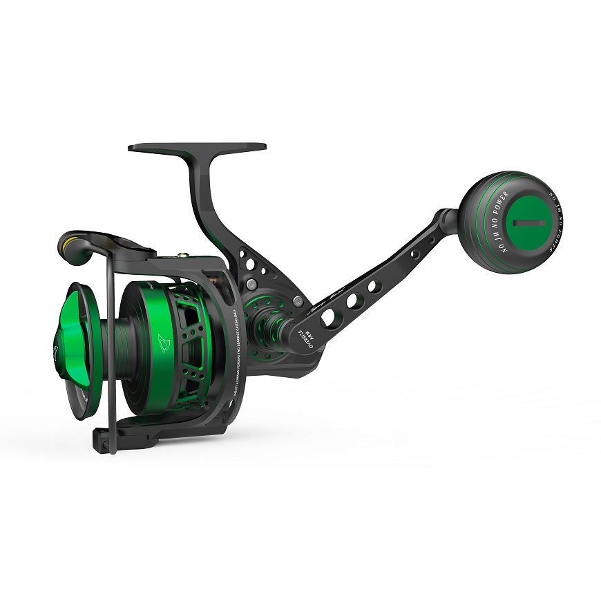 Jigging Master -  Master VIP-5000H / 7000S Spinning Reel  with round knob (1:4.7) #H - Black/Green