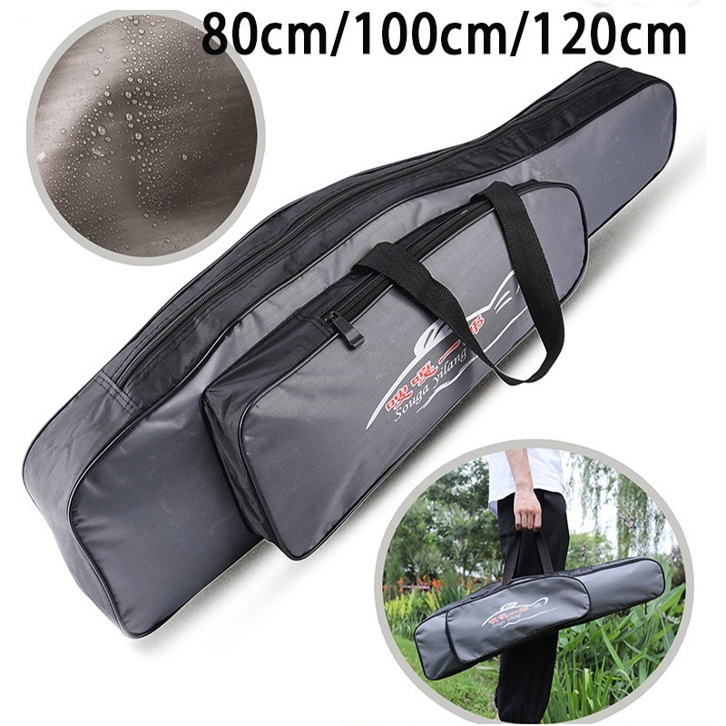 Sougayilang Tas Pancing Tahan Air 80/100/120Cm, Tas Pancing Kualitas Tinggi Tas Pancing Tegek
