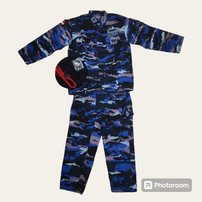 baju karnaval kostum anak TNI angkatan udara
