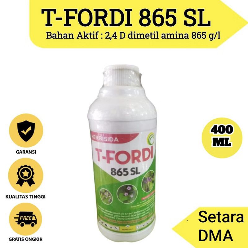 Herbisida Sistemik T-Fordi 865 SL 400 mL untuk Kontrol Gulma Berdaun Lebar, Sempit, dan Teki di Sawa