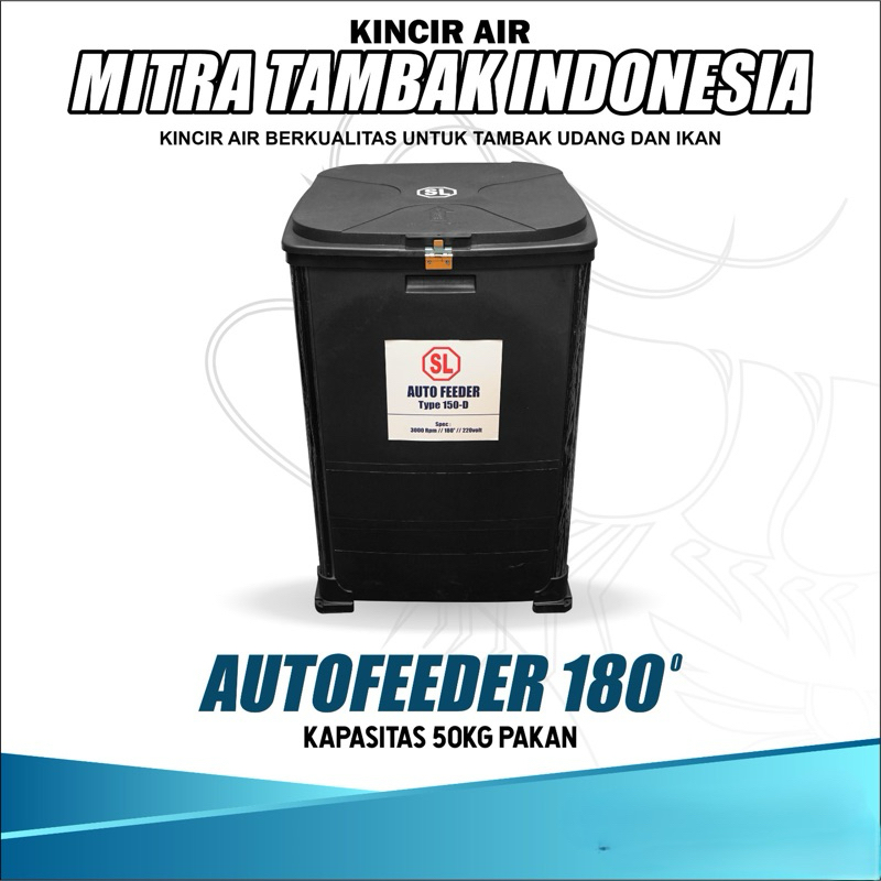 AUTOFEEDER 180’. KAPASITAS PAKAN 50kg