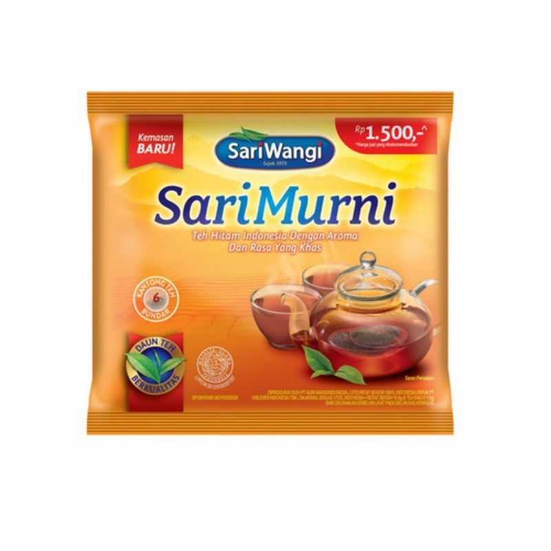 

Sari Wangi Sari Murni 9g (5tea bag @1.8g) x 6 Sachet