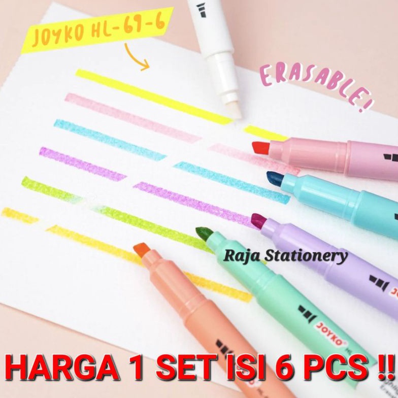 

KODE C19Z JOYKO ERASABLE HIGHLIGHTER SET PENANDA WARNA DAPAT DIHAPUS HL696 MURAH BERKUALITAS
