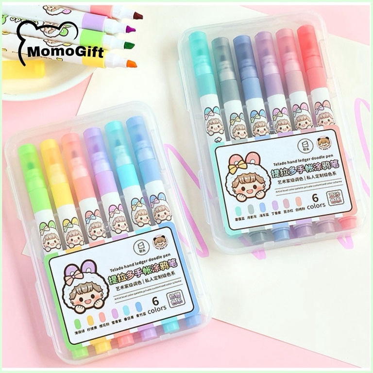 

KODE F38Z Highlighter 6 Warna Pastel Doodle Pen 1 Set 6 Pcs Buat Jurnaling Edisi Dodogirl TLD137