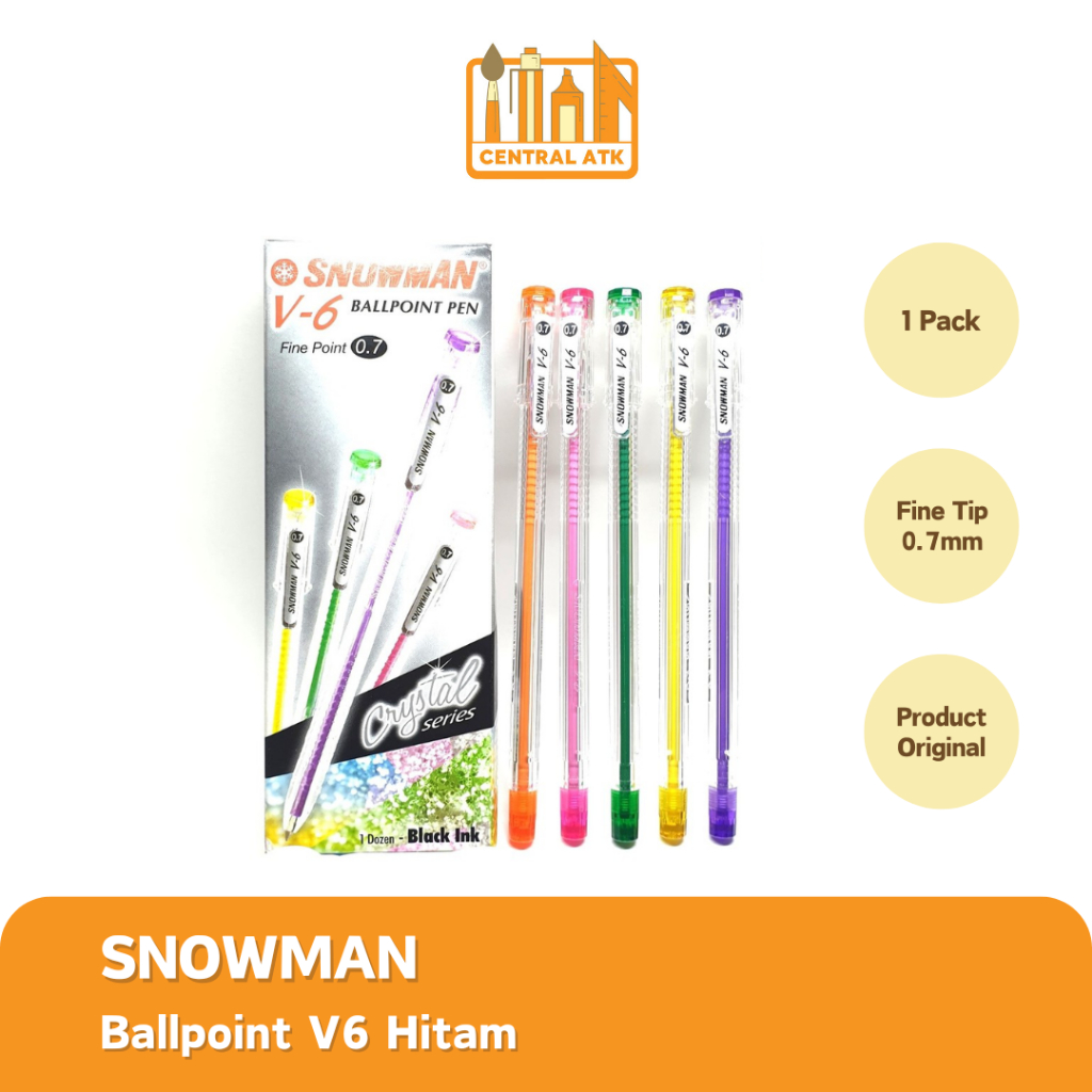 BOLPEN / PULPEN SNOWMAN V-6 0.7 (1 PACK)