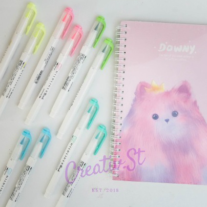 

KODE V52A Zebra Mildliner BRUSH Pen Double Sided Highlighter Marker Penanda Halaman