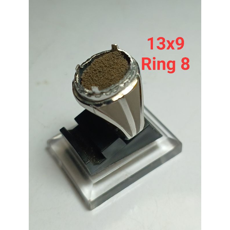 SIZE 8 EMBAN RING MONEL DOFF HM 13X9