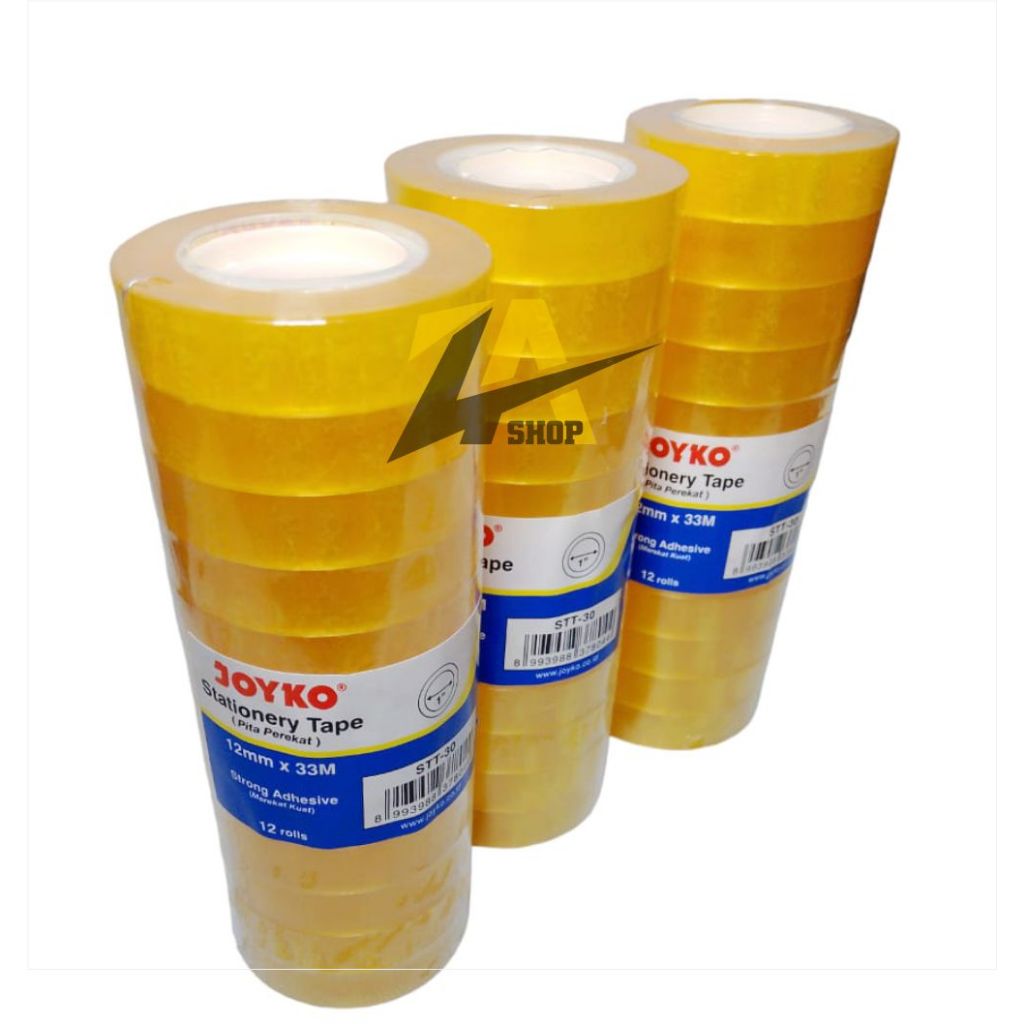 

SOLATIP MINI JOYKO Pita Perekat Selotip Joyko STT-30 Stationery Tape SOLATIP KECIL HARGA 4 Pcs