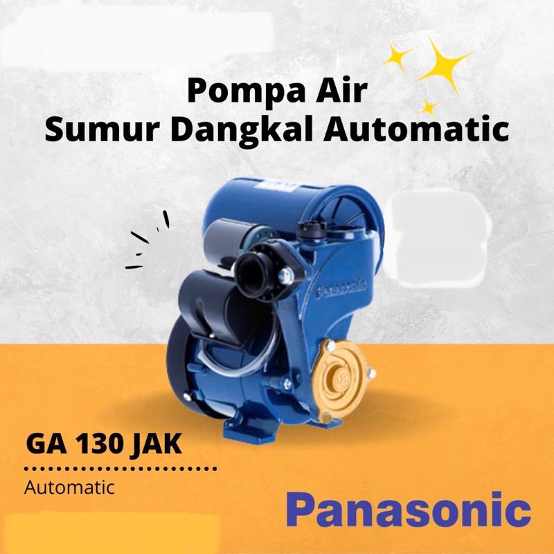 Mesin Pompa Air Sumur Auto PANASONIC GA-130 JAK 130JAK OTOMATIS
