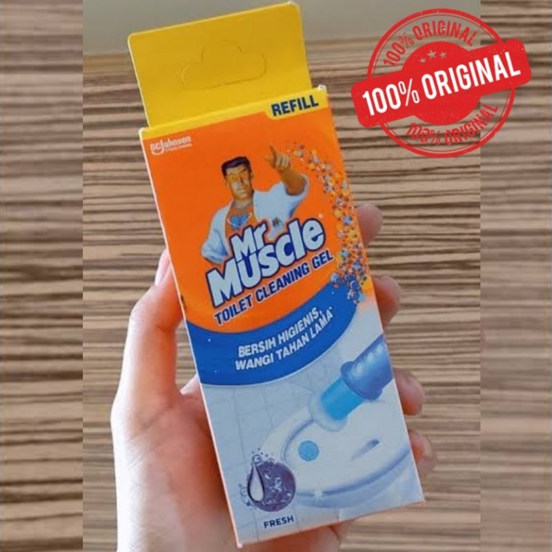 mr muscel , gel pembersih dan pengharum closet,  reffil, lavender dan citrus