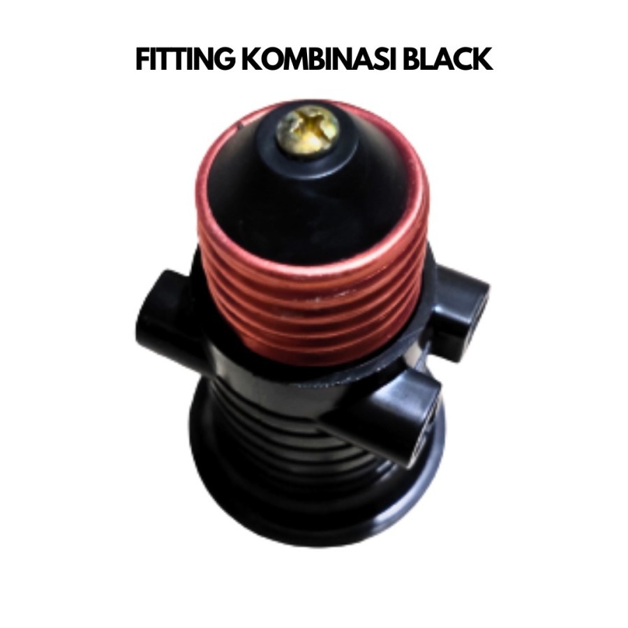 Fiting Gantung Fitting Lampu Gantung Kombinasi Hitam