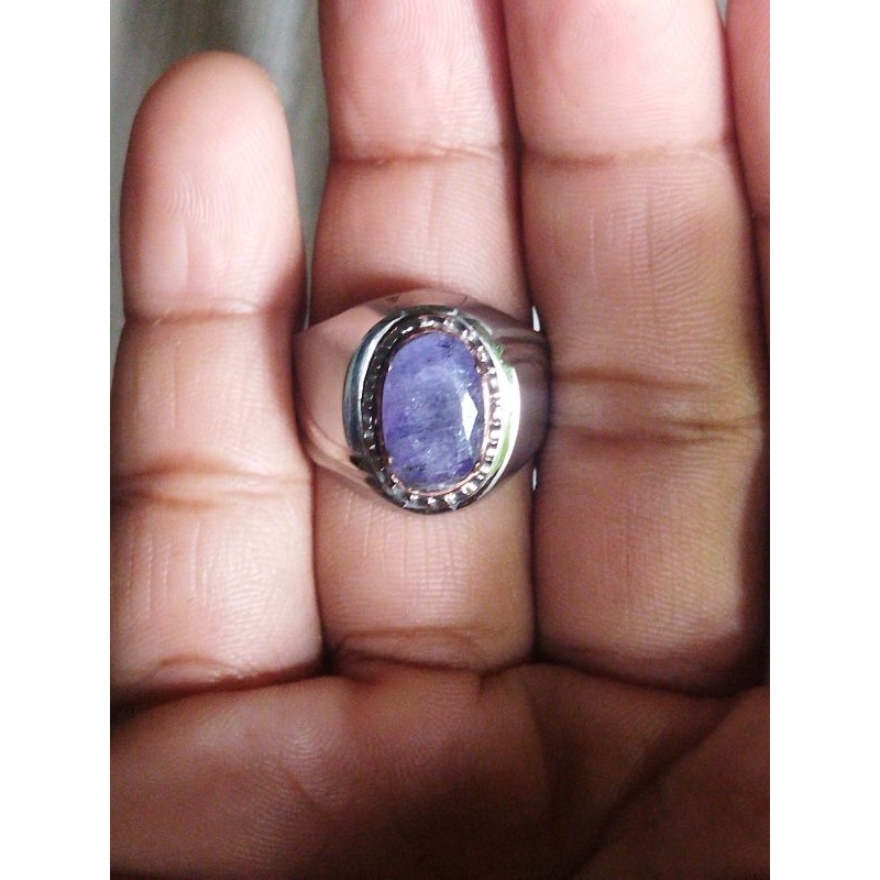 natural permata blue purple tanzanite