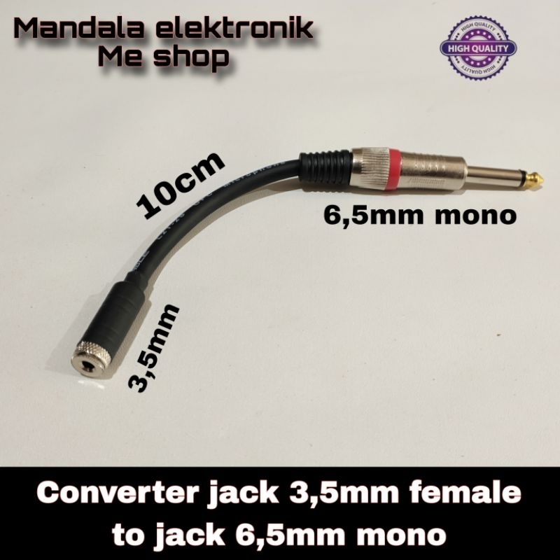 Converter jack akai mono to jack aux 3,5mm female