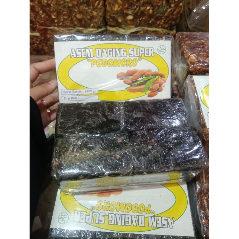 

Asem Jawa Asli Daging Super PODOMORO 1 kg Murni Asem Hitam Halal Herbal Organik Campuran Jamu