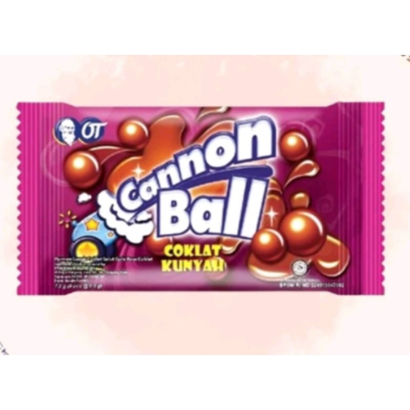 

Canon ball coklat kunyah 5,4gr X 20pcs Cannon chocolate