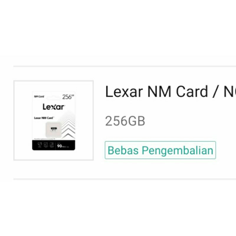 Lexar Nano Memorycard 256