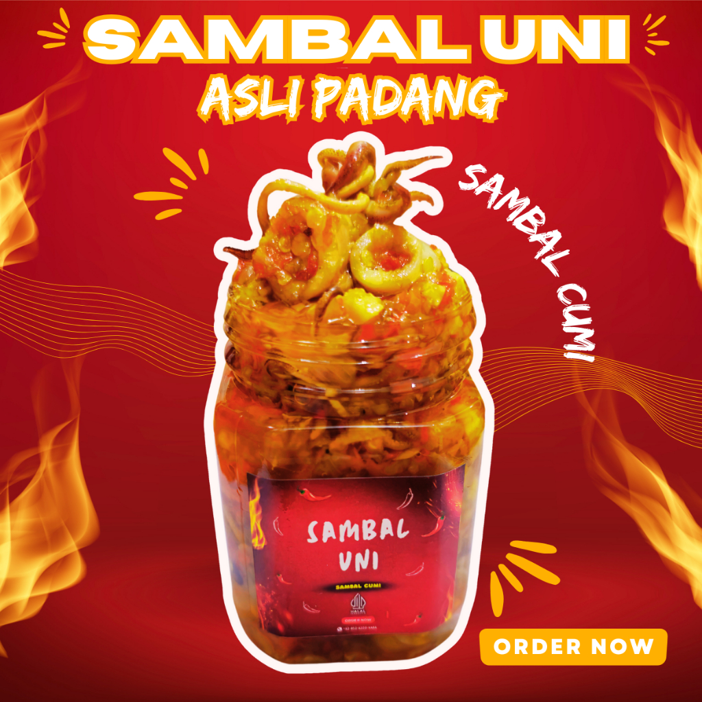 

Sambal Uni / Sambal Cumi Khas Racikan Padang 150 gr / Bumbu Rempah Khas Padang/ Saus Sambal / Sambal Ikan Serundeng / Cumi / Teri Medan / Teri / Ayam Suwir