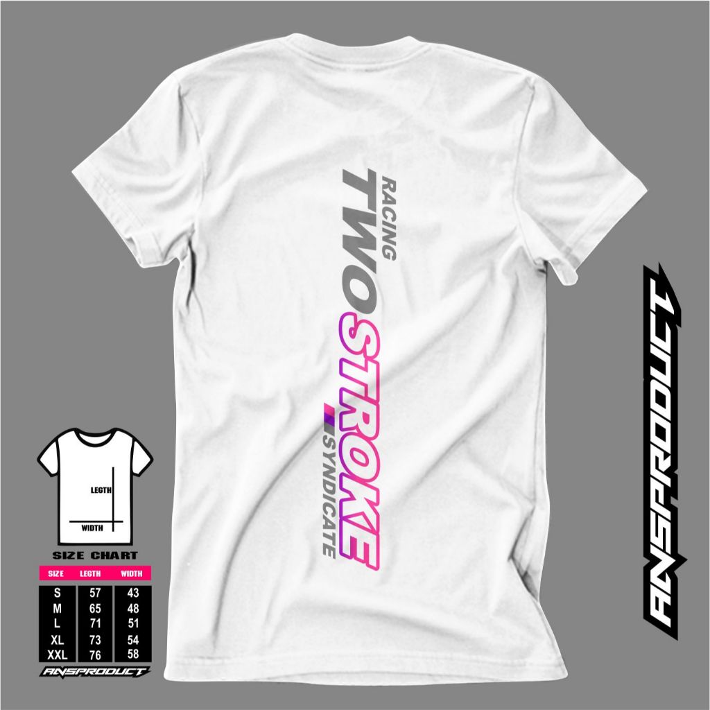 T SHIRT Kaos 2 Stroke Lovers - Baju Racing Two Stroke - Koas ninja kaos racing