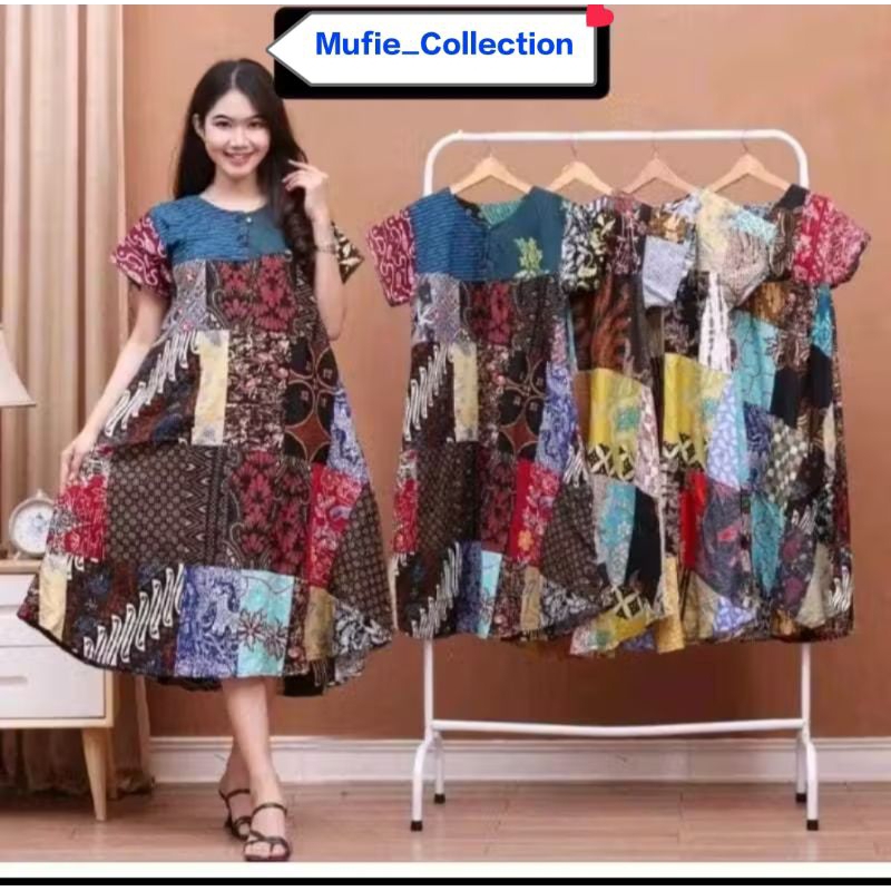 Batik Daster Kain Perca Jombo Permium Katun Preimum Bumil Busui