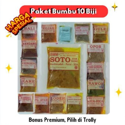 

[Pilih Bonus Premium] Bumbu Masak Machmudah 55 gram x 10 Pcs Bumbu Masak Mahmuda BMM Bumbu Machmudah Sidoarjo Ambil Langsung Dari Pabrik Bumbu Viral