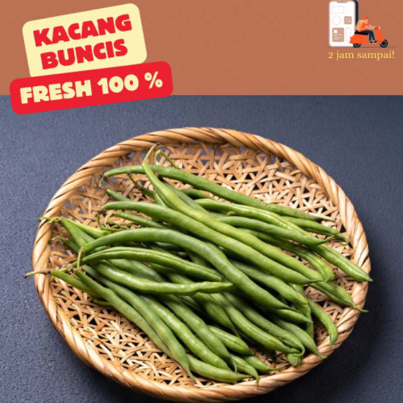 

Kacang buncis Sayur buncis Nut Fresh 250 gram KIRIM INSTAN BANDUNG