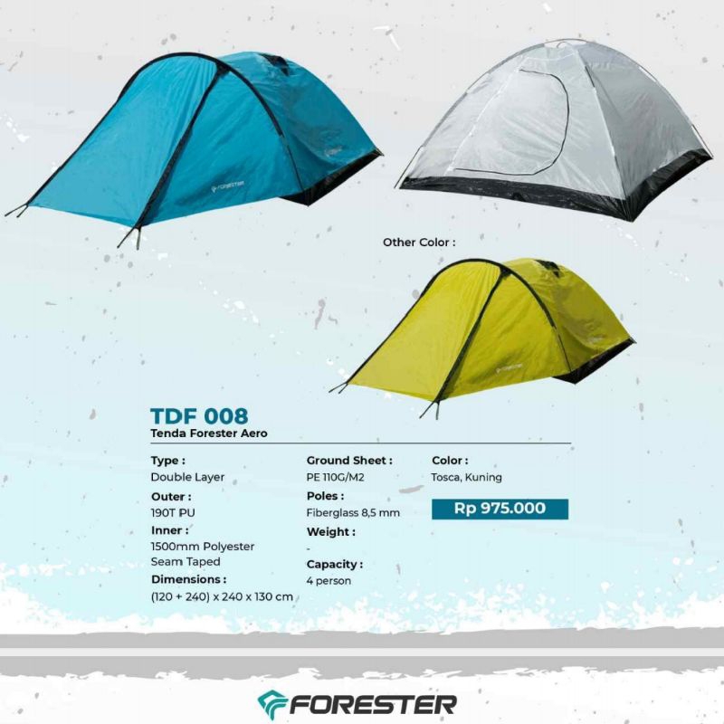 Tenda Forester Aero TDF 008 Dome Tent 4 to 5 Orang