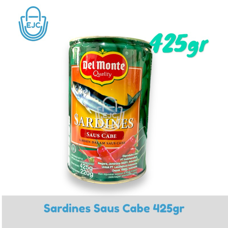 

Delmonte Sardines Sarden Saus Cabe 425gr 220gr