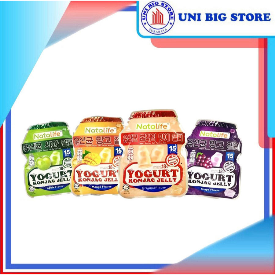 

Natalife Yogurt Konjac Jelly Original Mango Apple Grape 300 gr