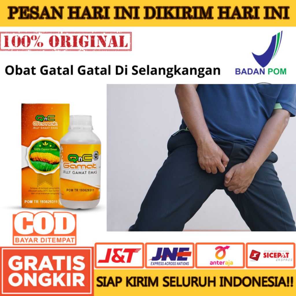 Obat Gatal Gatal Di Selangkangan, Kaki Rayapan Telapak, Kaki Bolong, Obat Herbal Jelly Gamat Emas